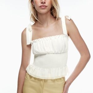Aritzia babydoll blouse